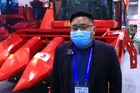 【2021国际农机展】昭达雄狮4YZP-4自走式玉米收获机绕机讲解